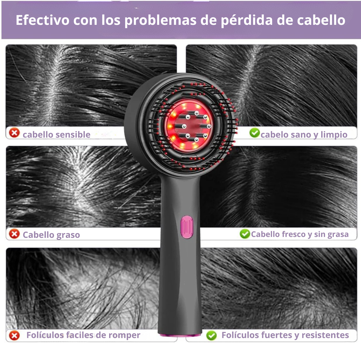 Hairva™ Masajeador Capilar 3 en 1